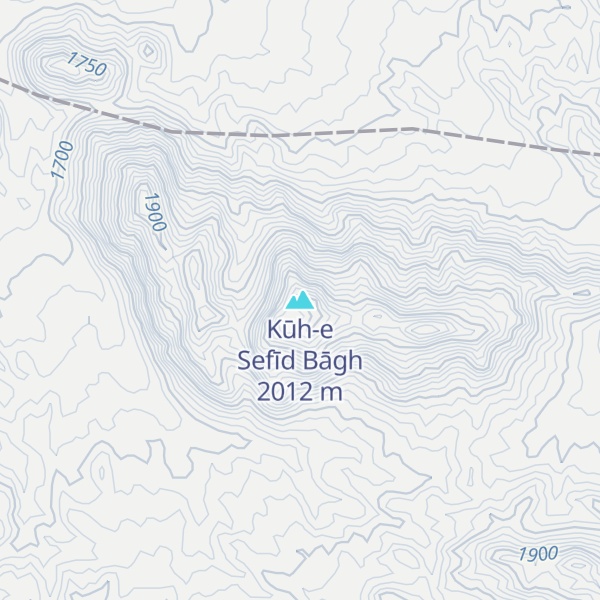 Map of Kūh-e Sefīd Bāgh