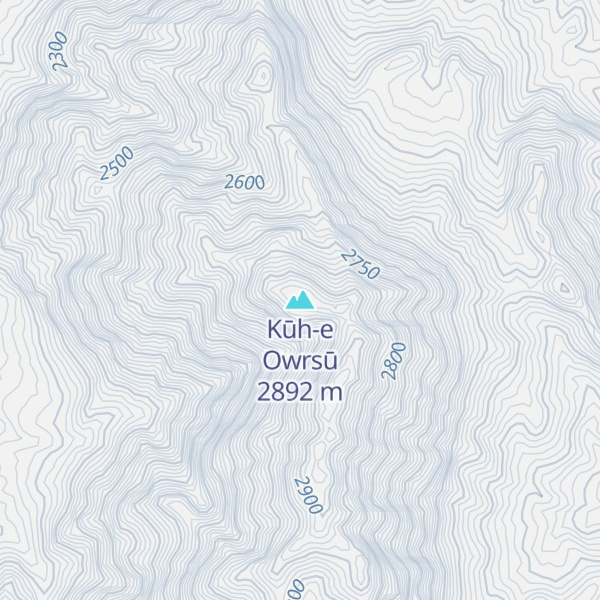 Map of Kūh-e Owrsū