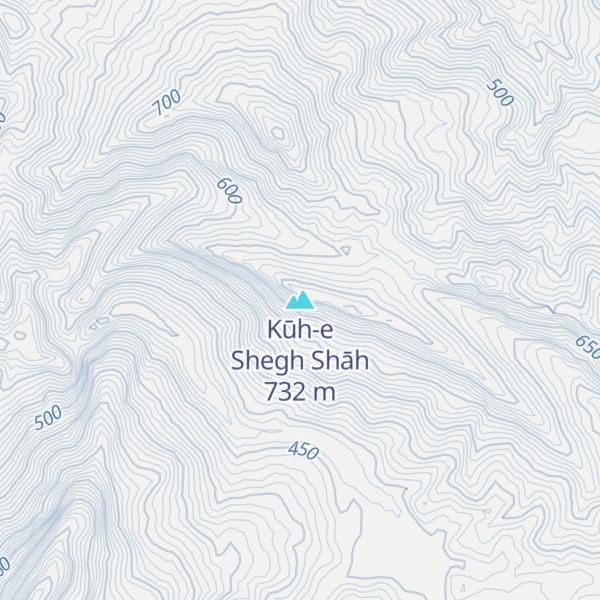 Map of Kūh-e Shegh Shāh