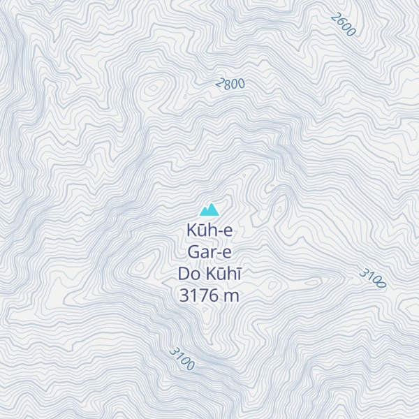 Map of Kūh-e Gar-e Do Kūhī