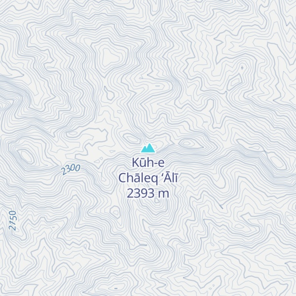 Map of Kūh-e Chāleq ‘Ālī