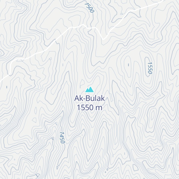 Map of Ak-Bulak