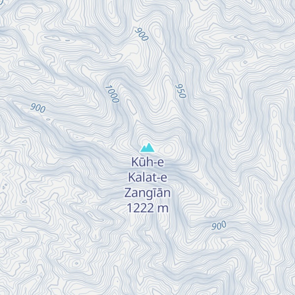Map of Kūh-e Kalat-e Zangīān