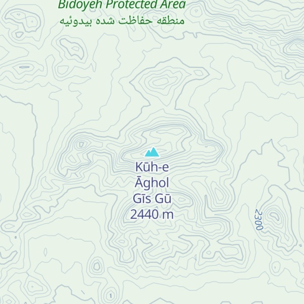 Map of Kūh-e Āghol Gīs Gū