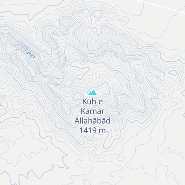 Map of Kūh-e Kamar Āllahābād