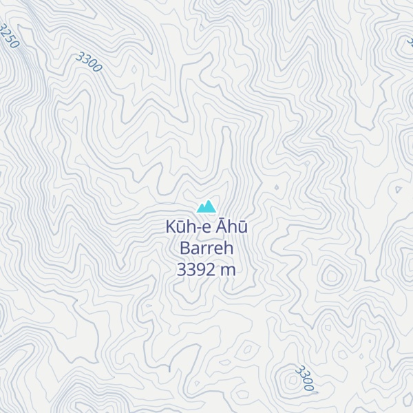 Map of Kūh-e Āhū Barreh