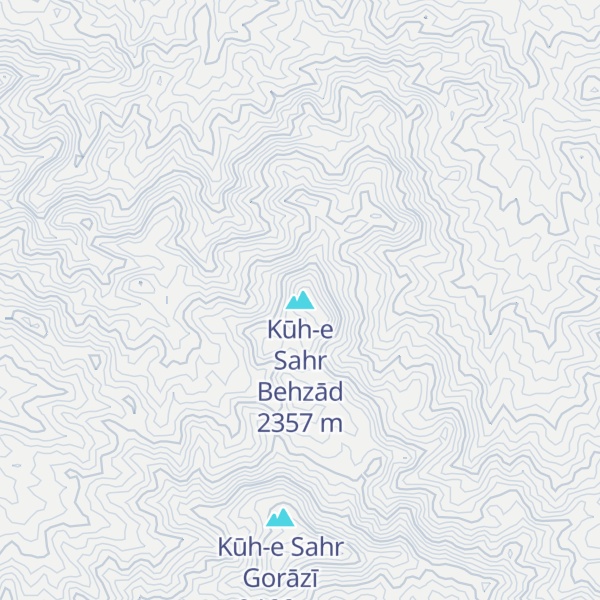Map of Kūh-e Sahr Behzād