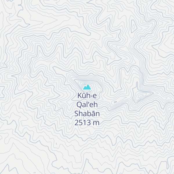 Map of Kūh-e Qal‘eh Shabān