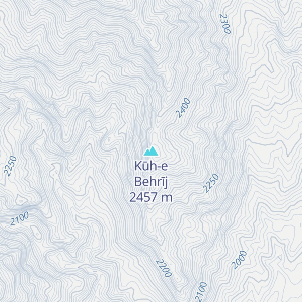 Map of Kūh-e Behrīj