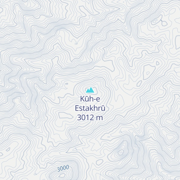 Map of Kūh-e Estakhrū