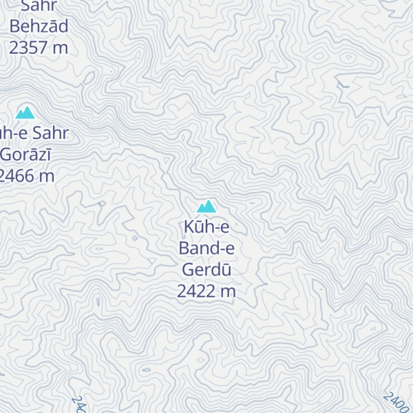 Map of Kūh-e Band-e Gerdū