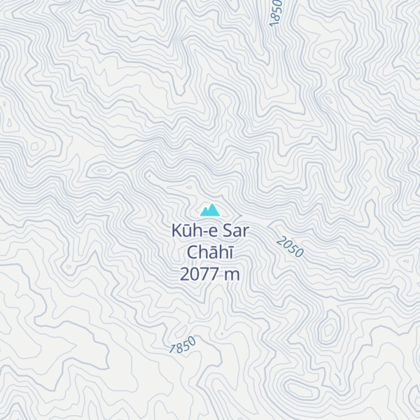 Map of Kūh-e Sar Chāhī