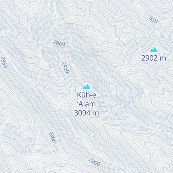 Map of Kūh-e ‘Alam