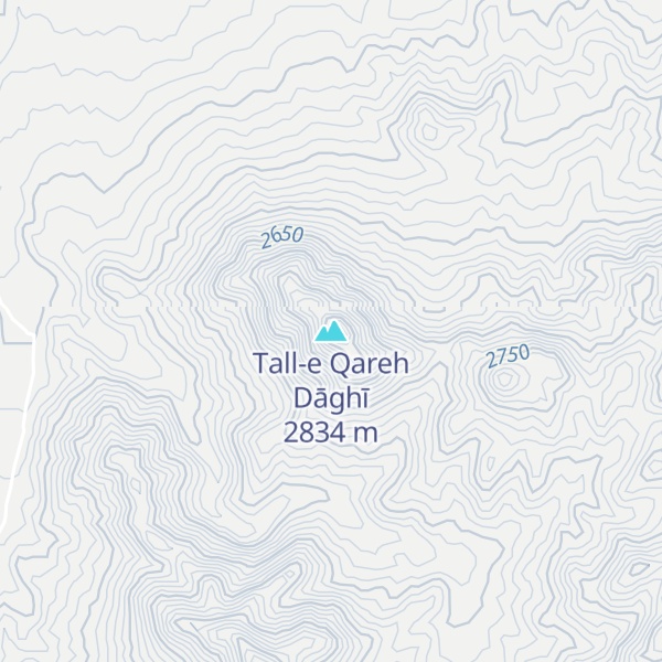 Map of Tall-e Qareh Dāghī