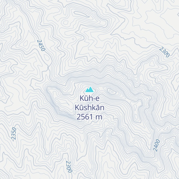 Map of Kūh-e Kūshkān