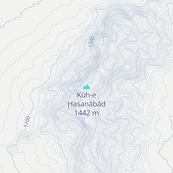 Map of Kūh-e Ḩasanābād