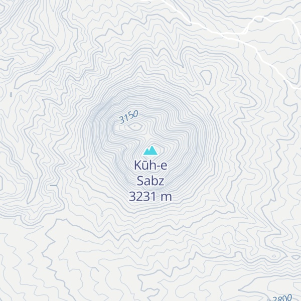 Map of Kūh-e Sabz