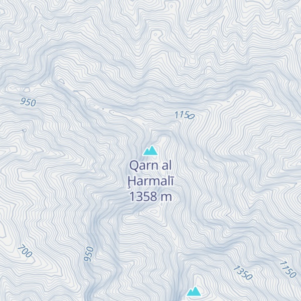 Map of Qarn al Ḩarmalī