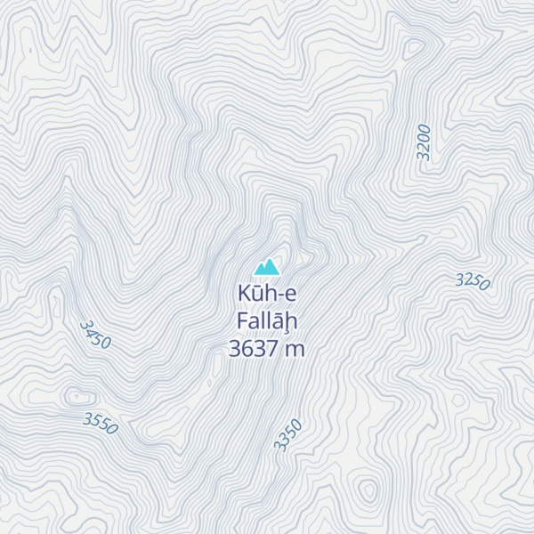 Map of Kūh-e Fallāḩ