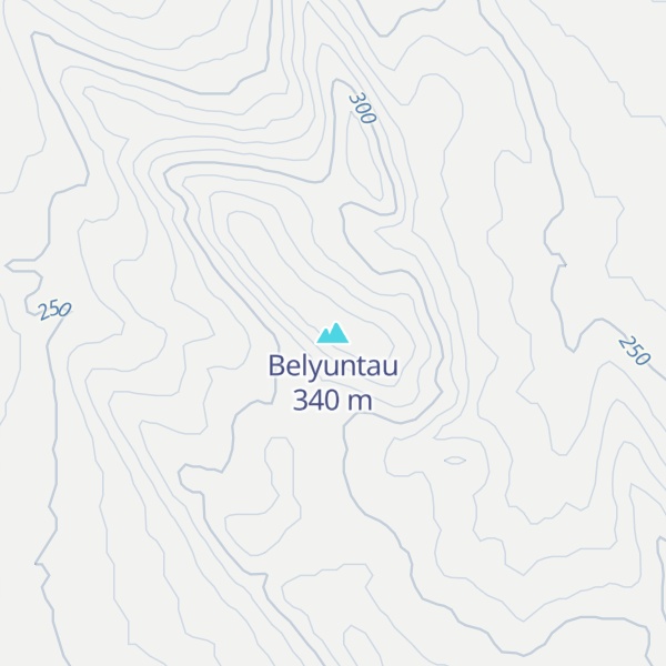 Map of Belyuntau