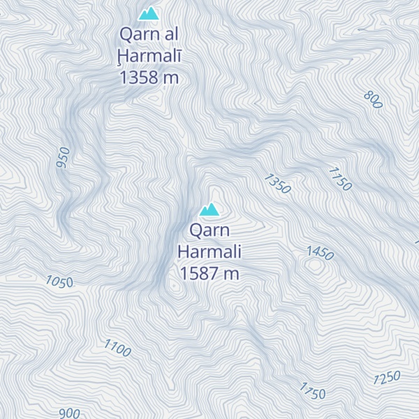 Map of Qarn Harmali