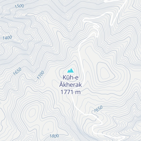 Map of Kūh-e Ākherak