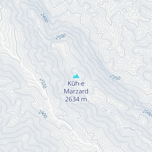 Map of Kūh-e Marzard