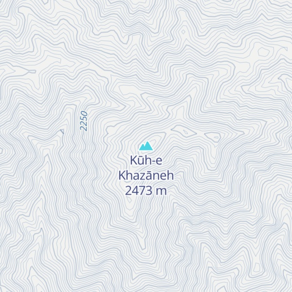 Map of Kūh-e Khazāneh