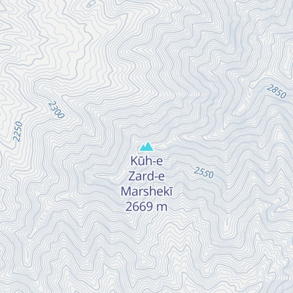 Map of Kūh-e Zard-e Marshekī