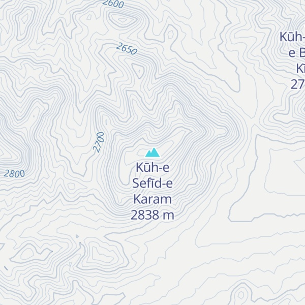 Map of Kūh-e Sefīd-e Karam