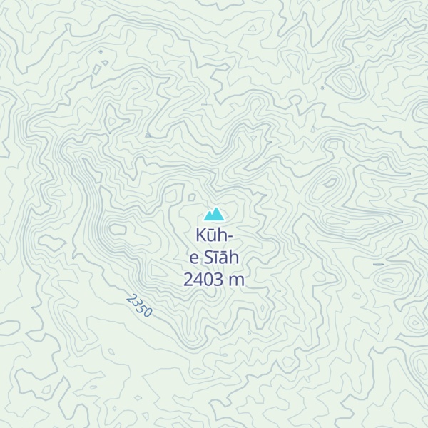 Map of Kūh-e Sīāh