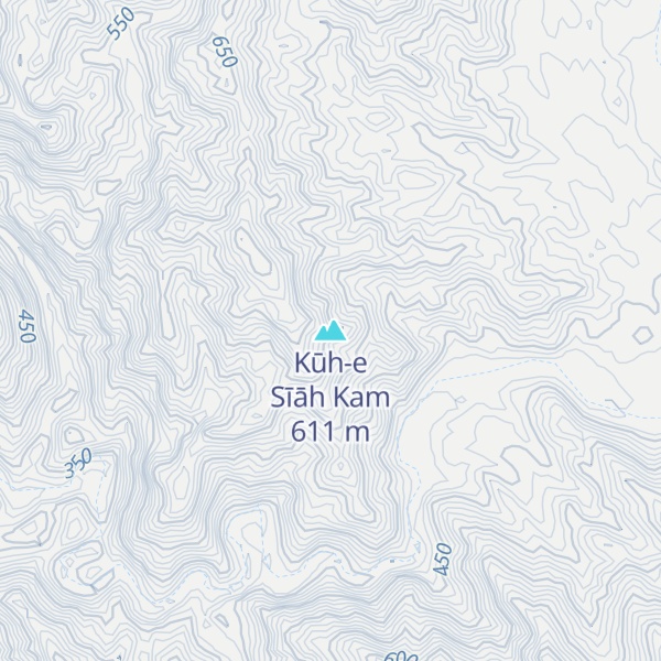 Map of Kūh-e Sīāh Kam