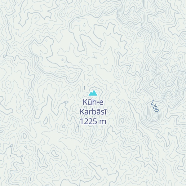 Map of Kūh-e Karbāsī