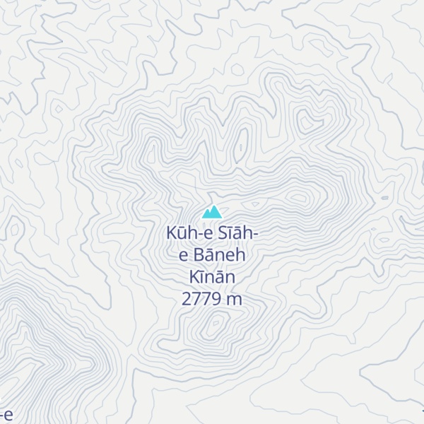 Map of Kūh-e Sīāh-e Bāneh Kīnān