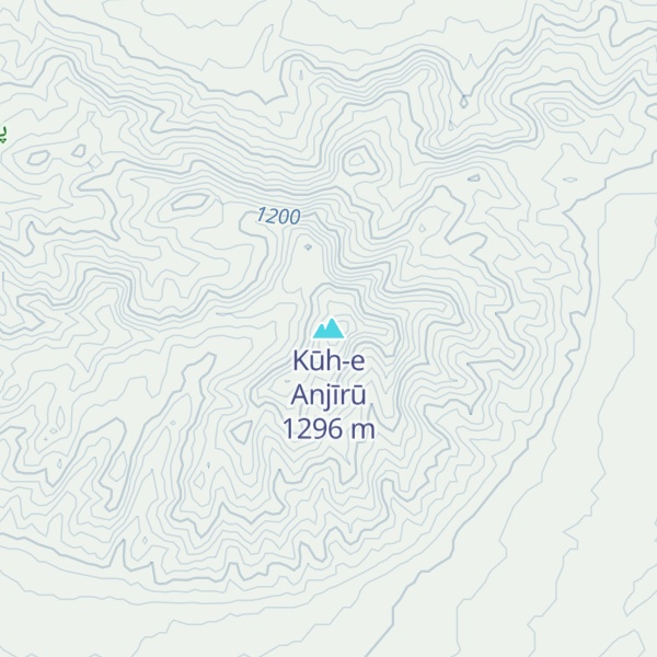 Map of Kūh-e Anjīrū
