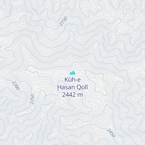 Map of Kūh-e Ḩasan Qolī