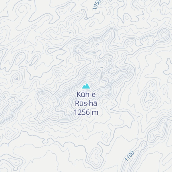 Map of Kūh-e Rūs·hā
