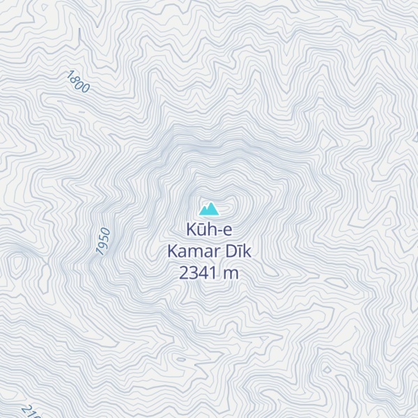 Map of Kūh-e Kamar Dīk