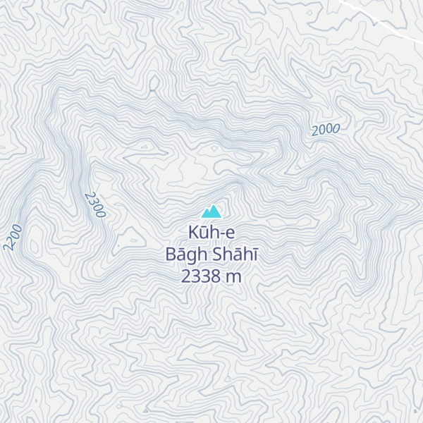 Map of Kūh-e Bāgh Shāhī