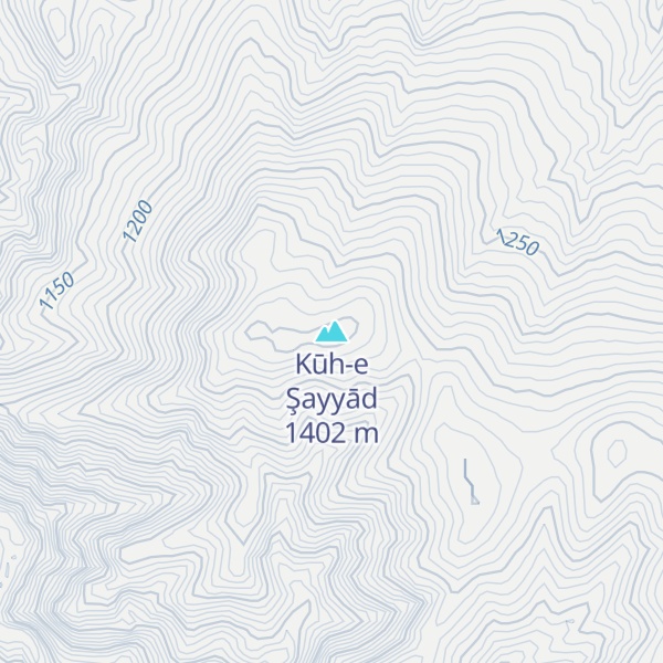 Map of Kūh-e Şayyād