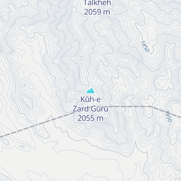 Map of Kūh-e Zard Gūrū