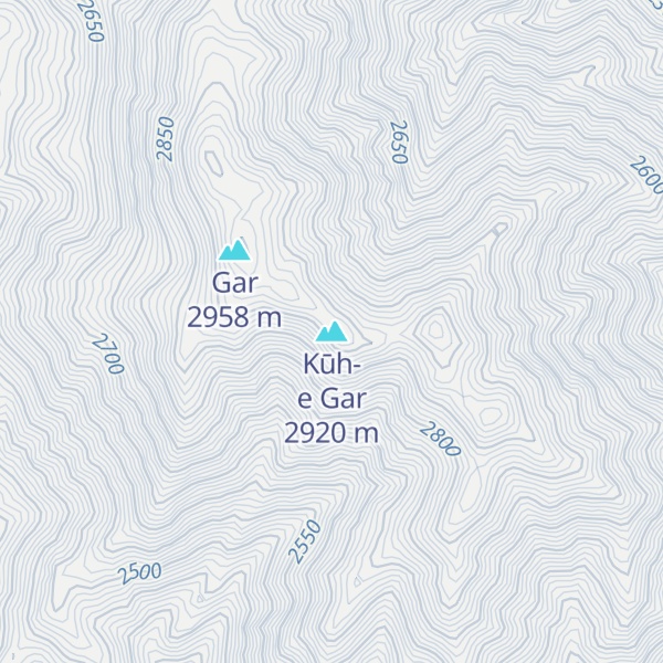 Map of Kūh-e Gar