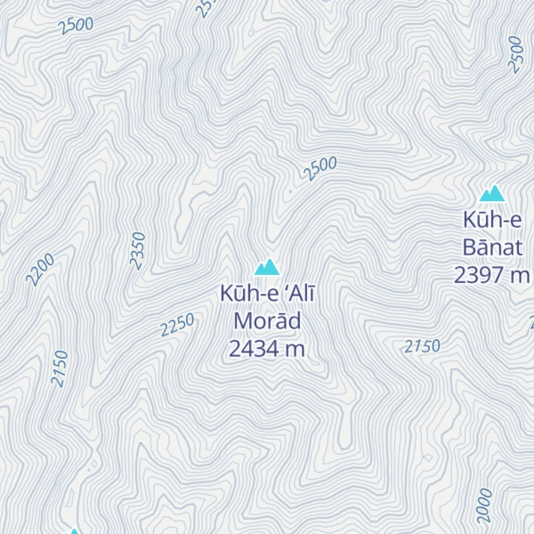 Map of Kūh-e ‘Alī Morād