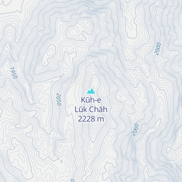 Map of Kūh-e Lūk Chāh