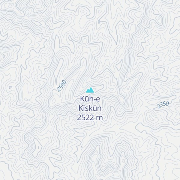 Map of Kūh-e Kīskūn