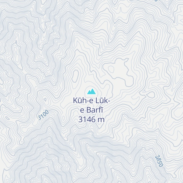 Map of Kūh-e Lūk-e Barfī