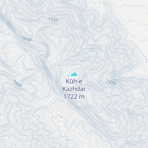 Map of Kūh-e Kazhdar