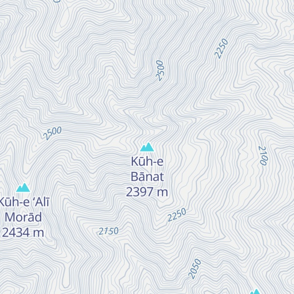 Map of Kūh-e Bānat