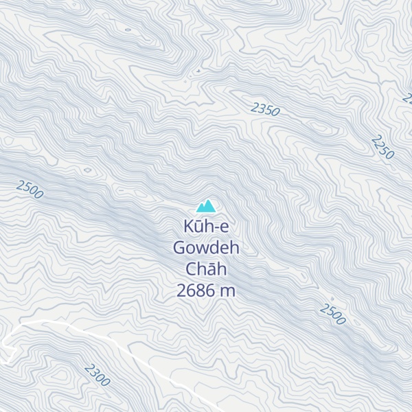 Map of Kūh-e Gowdeh Chāh