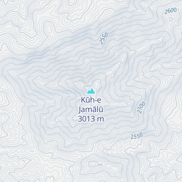 Map of Kūh-e Jamālū